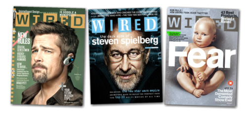 Sample WIRED covers